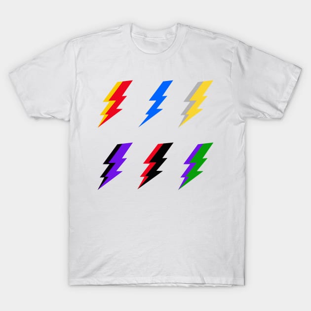 Avengers Lightning Bolts T-Shirt by Sofieq